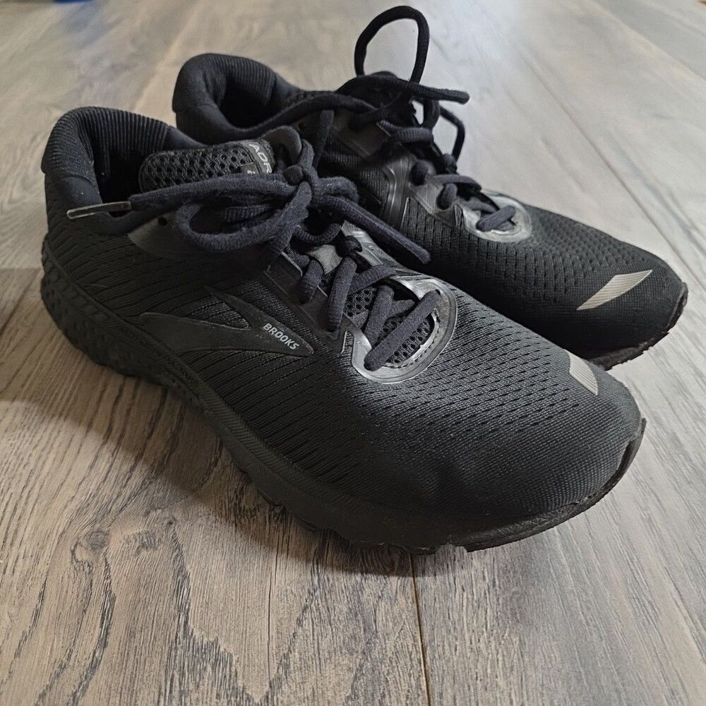 Brooks Adrenaline 20 GTS XX Running Shoes All Black Women's Size 9 D